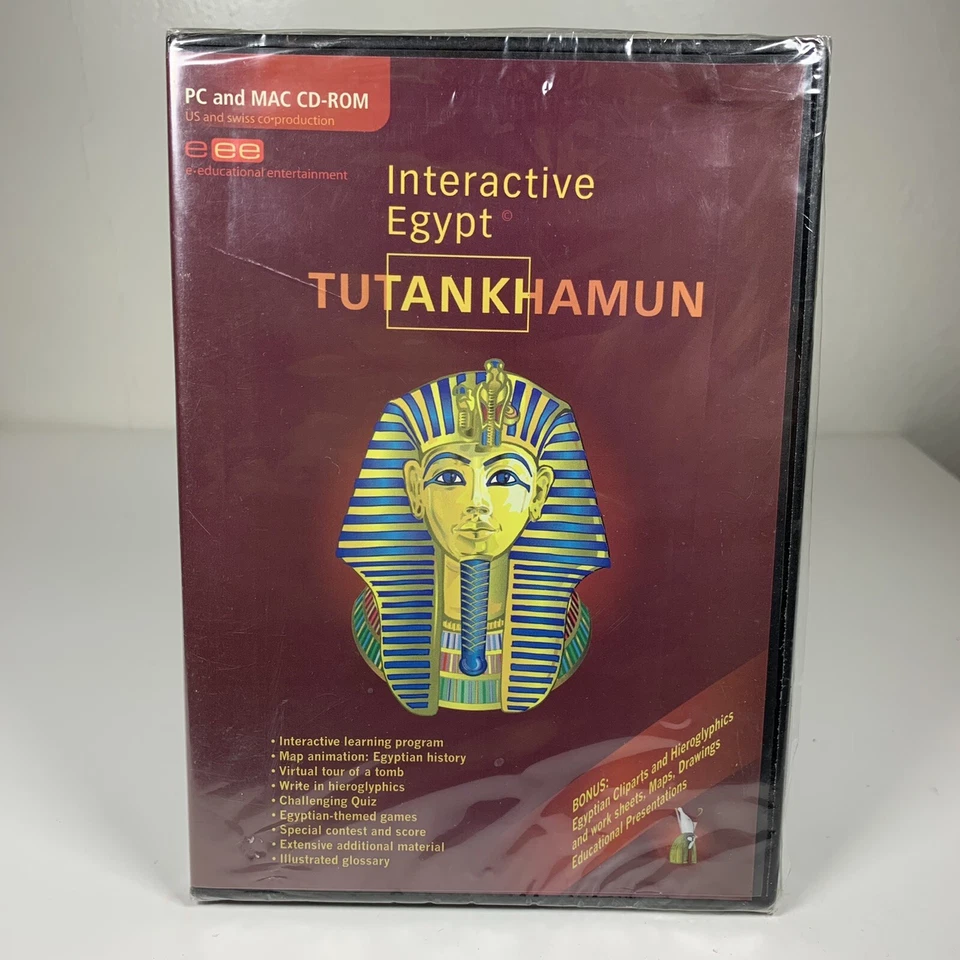 Interactive Egypt: Tutankhamun PC and Mac CD-ROM Educational History King Tut - Image 1 of 4