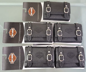 Lot Of 5 Harley-Davidson Olympus Premium Leather Accessory Cases 202418 NEW - Picture 1 of 9