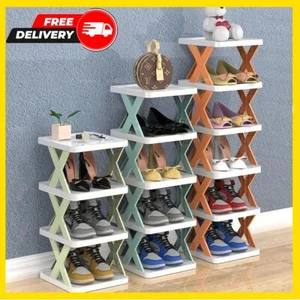 Shoe Rack 7 Layers Shelf Shoes Standing Cabinet Storage Organizer Dustproof - Picture 1 of 17