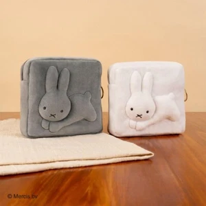 Miffy Taito Square Pouch weiß und grau grau Tasche NEU - Bild 1 von 3
