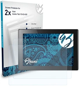 Bruni 2x Protective Film for Acer Iconia Tab 10 A3-A30 Screen Protector - Picture 1 of 8
