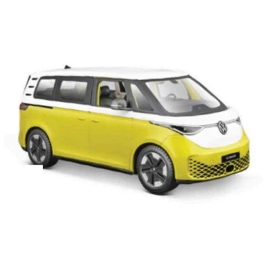 VW ID.Buzz 1/24 2023 jaune & blanc - Maisto 32914YL - Photo 1/2