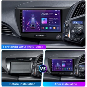Radio estéreo para automóvil CarPlay Android 14 para Honda CR-Z 2010-2016 GPS navegación por satélite WIFI BT - Imagen 1 de 10