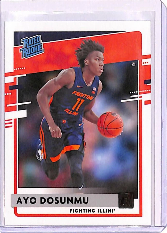 2021-22 Panini Chronicles Draft Picks Donruss Rated Rookies Black 44 Ayo Dosunmu - Image 1 of 2