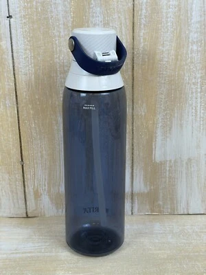 Botella de agua filtrada aislada Brita con pajita, reutilizable, plástico sin BPA Foto 1 de 4