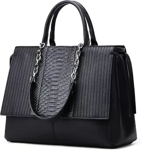 Tote Bag for Women Large Capacity Leather Zipper Work Bag - Picture 1 of 3