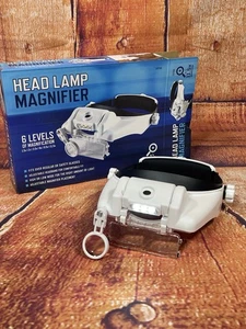 Lupa de lámpara de cabeza hasta 11,5x aumento - 6 niveles de aumento - Imagen 1 de 12