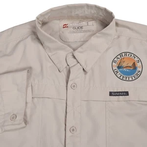 Simms Guide Series Vented Fishing Shirt Barron's Outfitters Long Sleeve 3XL - Picture 1 of 4