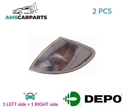 INDICATOR LIGHT BLINKER LAMP PAIR FRONT 551-1513L-AE LORO 2PCS NEW - Image 1 of 4
