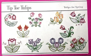 Stickmotiv CD - Tip Toe Tulpen 10 Designs großer Reifen Bertina Studio - Bild 1 von 3