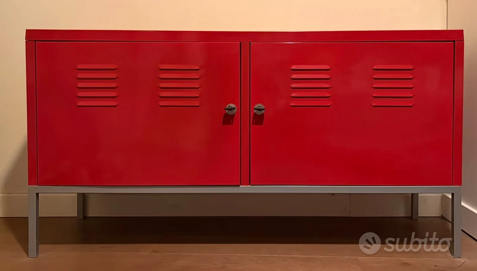 Mobile in acciaio rosso originale Ikea - Immagine 1 di 3