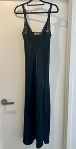 Victoria Secret Gold Label Vintage Gown Lingerie Dress Lace Slit Size Small - Picture 1 of 4