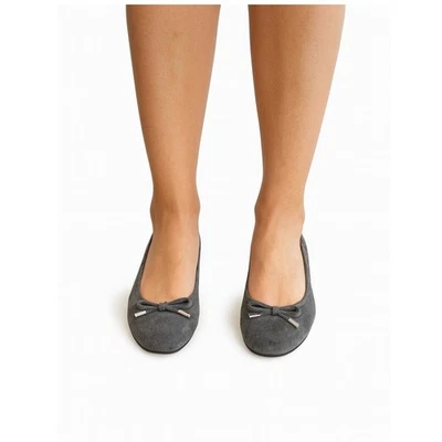 Zapatos clásicos cómodos AGL de tacón ancho con acento de moño de gamuza 35,5 Foto 1 de 4