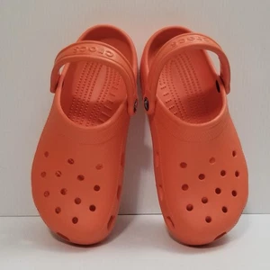 Womens 9 / Mens 7 - Crocs Classic Clogs Slip On Orange Sandals Unisex 10001 - Picture 1 of 14