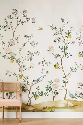 Anthropologie Blossom Chinoiserie Wall Mural $278 - Image 1 of 4