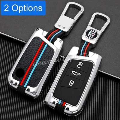 For VW Passat Arteon Atlas Cross Sport Metal Car Key Fob Ring Chain Case Cover - Image 1 of 4