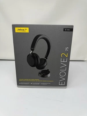 Jabra Evolve2 75 - USB-A with Charging Stand - Black 27599-999-989 - Image 1 of 4