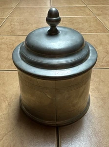 Vintage Williamsburg Stieff Zinn Humidor Deckeldose Deckeldose CW93-4 - Bild 1 von 4