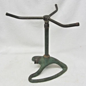 Antik Vintage Scovill "GREEN SPOT" rotierender Rasen SPRINKLER Guss & Messing GETESTET - Bild 1 von 6