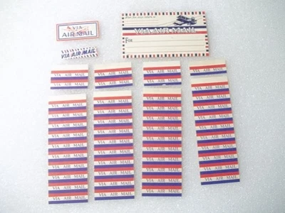 Older, 50, Air MAIL NOTICE STAMP(NOT POSTAGE STAMP) 2 WITH BI-PLANES - Image 1 of 4