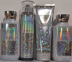 Bath & Body Works Platinum Duschgel, Creme & Lotion 4-teiliges Geschenkset - Bild 1 von 1