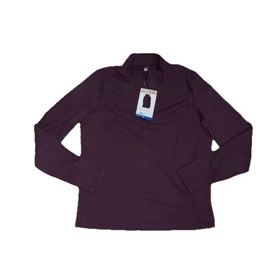 Top Mondetta Active para mujer manga larga activo acanalado 1/2 cremallera con orificios para el pulgar, Foto 1 de 2