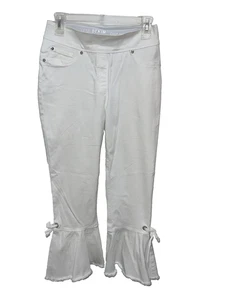 NYGARD Luxe Denim Crop Pantacourt, weiß, Small (6-8) - Bild 1 von 6