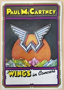 PAUL McCARTNEY Wings 1975 Venus and Mars USA Tour Concert Program BEATLES - Picture 1 of 7