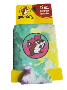 Buc-ee's Beaver Logo Tie Dye Koozie 12oz Beverage Insulator-NEW - Picture 1 of 3
