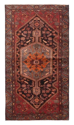 Vintage Oriental Hand-Knotted Carpet 4'0" x 7'3" Traditional Wool Area Rug - Image 1 of 4