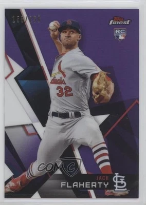 2018 Topps Finest Purple Refractor /250 Jack Flaherty #14 Rookie RC - Image 1 of 2