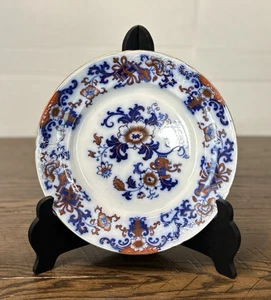 Royal Doulton POLYCHROME FLOW AZUL 10 1/4" Placa "NANKIN" Staffordshire - Imagen 1 de 12