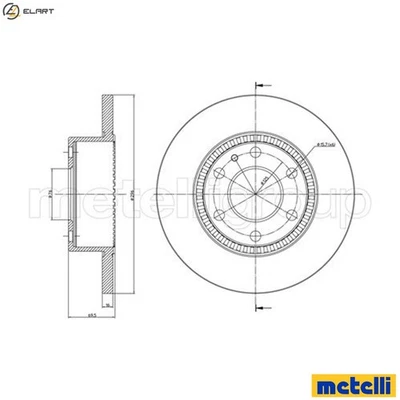 2x BRAKE DISC 23-0910C FOR IVECO DAILY/Bus/Platform/Chassis/Van/Dump/Truck/VI - Image 1 of 4