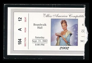 2002 Atlantic City Miss America Pageant Competition Admission Ticket Stub - Picture 1 of 2