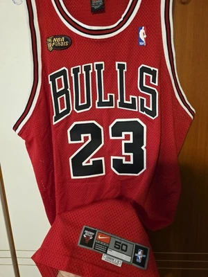 Michael Jordan 1998 NBA Finals Chicago Bulls Pro Cut Authentic Nike Jersey ! - Image 1 of 4