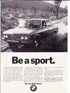 1970 BMW 2800   ~  CLASSIC ORIGINAL PRINT AD - Imagen 1 de 1