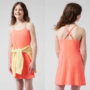 NWT Athleta Girl Doing the Most Dress, Bright Orange/Coral XXL 16, $65 - Picture 1 of 9