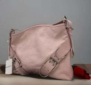 AUTÉNTICO NUEVO CON ETIQUETAS $2900 Bolso de Hombro Givenchy MD Voyou Novio Fiesta Cuero-Rosa Antiguo - Imagen 1 de 22