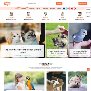 Pet Care Website Design mit kostenlosem VPS Webhosting und Installation - Bild 1 von 7
