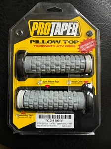 Empuñaduras superiores de almohada ProTaper Tri Densidad ATV gris blanco empuñaduras de manillar - Imagen 1 de 1