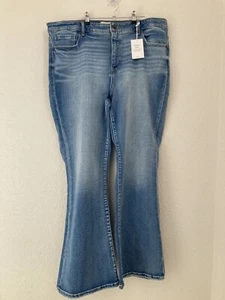 Pantalones de mezclilla para mujer BKE 38R Parker acampanados elásticos tiro alto 38 W 32 L algodón NUEVOS $73 - Imagen 1 de 12