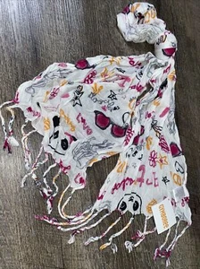 Gymboree Girls Pink Orange Panda Star Sunglasses Love Scarf Nwt - Picture 1 of 4
