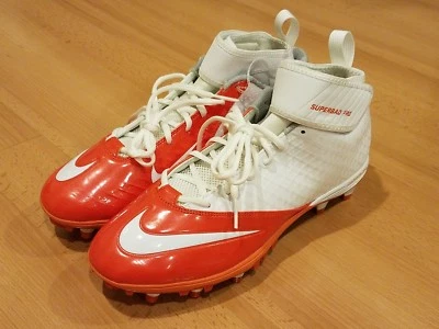 NIKE LUNARLON SUPERBAD PRO TD FOOTBALL CLEATS ORANGE WHITE 511334-116 SZ 11.5 - Image 1 of 4