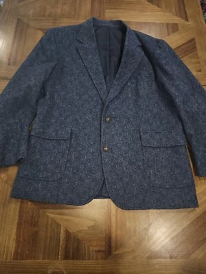 Blazer Pendleton Azul 100% Lana Abrigo Deportivo Chaqueta Hombre Talla 48 Largo Foto 1 de 4