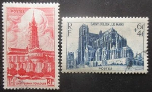 France CATHEDRALES N°772 et 775 oblitérés - Photo 1/1
