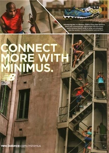 2013 PRINT AD - NEW BALANCE MINIMUS 3090v2 FOOTWEAR RUNNING SHOE AD - STAIRS - Picture 1 of 1