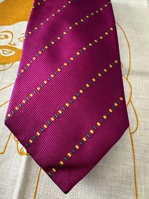 Corbata de cuello de seda a cuadros multicolor Turnbull & Asser para hombre Foto 1 de 4