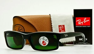 Gafas de sol Ray Ban POLARIZADAS RB4151 601/2P negras brillantes con clásicas grises-verdes - Imagen 1 de 3