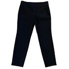 Charter Club Cambridge Skinny Ankle Black Pull On Pants Size 14