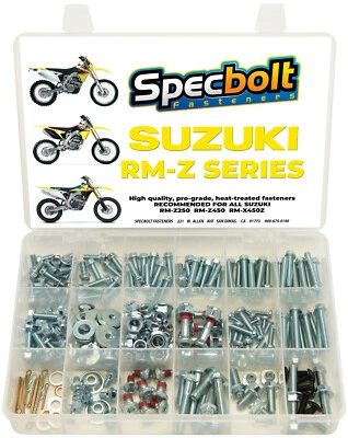KIT DE PERNOS SUZUKI SERIE RM-Z para RMZ250 RMZ450 RM-Z 250 450 RMX450 SPECBOLT Foto 1 de 4